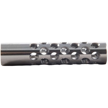 Picture of Shrewd #01 MUZZLE BRAKE 22 CALIBER 7/16-28 CHROME MOLY SILVER NONE