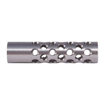 Picture of Shrewd #1 MUZZLE BRAKE 22 CALIBER 1/2-28 SS SILVER NONE