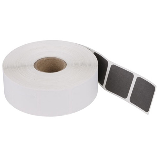 Picture of National Target 1'' SQUARE BLACK PASTERS 1,000/ROLL 1'' BLACK 1''BLACK