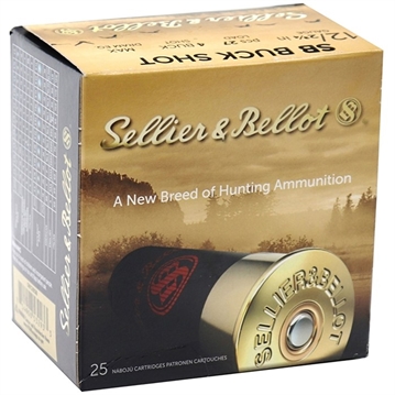 Picture of Sellier & Bellot BUCK SHOT 12 GAUGE 2-3/4'' 1-1/4OZ #4 SHOT 25/BOX SB12BSB