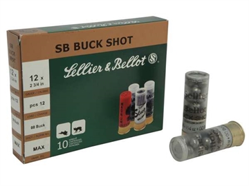 Picture of SELLIER & BELLOT AMO 12GA 2.75 IN 1 1/8OZ #1 BUCK 12 PELLET 10-RD ( 25 BOXES PER CASE ) SB12BSI