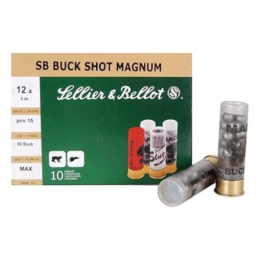 Picture of Sellier & Bellot 12 GAUGE 3'' 1-7/8OZ #00 BUCKSHOT 10/BOX SB12BSA