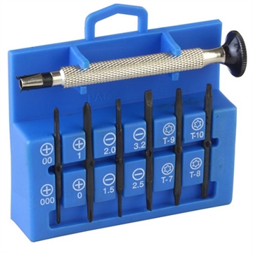 Picture of 12-IN-1 PRECISION MINIATURE SCREWDRIVER SET ZPS12B -
