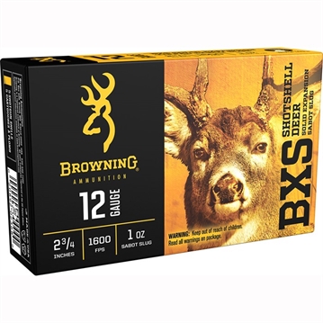 Picture of Browning Ammo BXS Shotshell Deer 12Gauge 2.75" 1oz Sabot Slug Shot 5 Per Box/20 Case B193111221