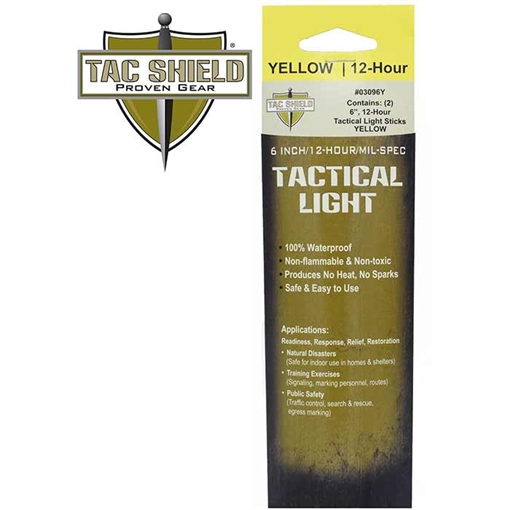 Picture of TACSHIELD 12HR Light Stick 2PK YEL 6in 03096Y 843119033251