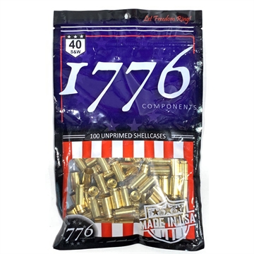 Picture of 1776 USA 1776 USA Unprimed Brass 40 S&W 100 pc. 177604001
