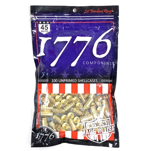 Picture of 1776 USA 1776 USA Unprimed Brass 45 ACP 100 pc. 177604501