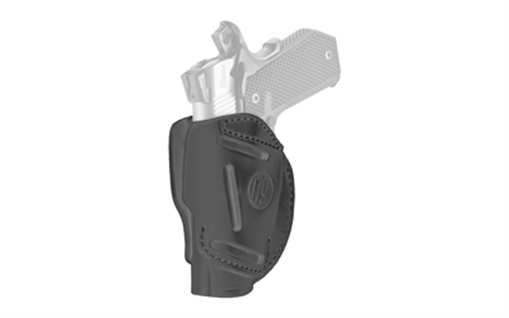 Picture of 1791 Gunleather 3-Way IWB/OWB Size 01 Stealth Black Leather Belt Loop Fits 1911 3-4" Ambidextrous 3WH1SBLA