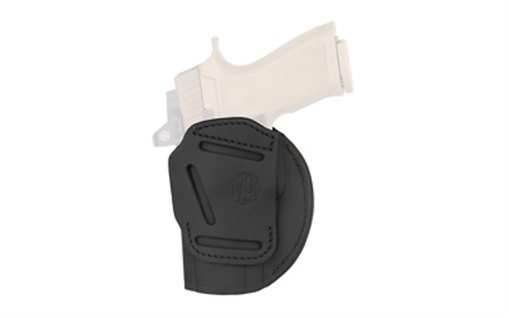 Picture of 1791 Gunleather 4 Way, Inside/Outside Waistband Holster, Size 6, Matte Finish, Leather Construction, Stealth Black, Right Hand 4WH-6-SBL-R 4WH6SBLR