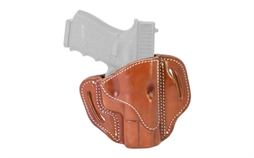 Picture of 1791 Gunleather BH2.1 OWB Size 2.1 Classic Brown Leather Belt Slide Compatible w/Glock 17/S&W M&P Shield/Springfield XD Right Hand BH21CBRR