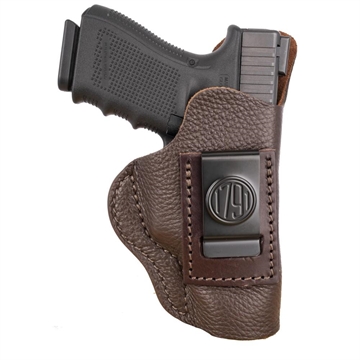 Picture of 1791 Gunleather Fair Chase IWB Size 04 Brown Leather Deer Hide Belt Clip Fits Glock 17/19 Left Hand FCD4BRWL