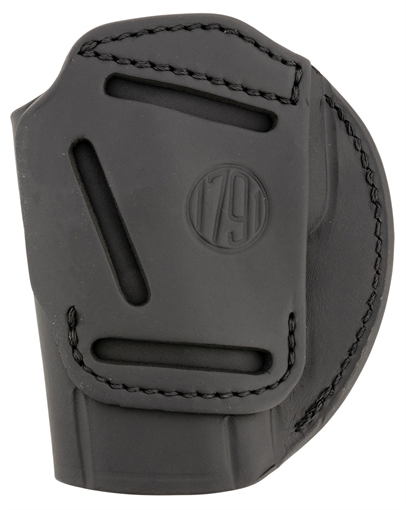 Picture of 1791 Gunleather 3-Way IWB/OWB Size 06 Black Leather Belt Loop Fits Beretta 92 Fits Walther PPQ Fits Sig P320 Ambidextrous Hand 3WH6SBLA