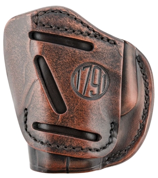 Picture of 1791 Gunleather 4-Way IWB/OWB Size 02 Vintage Leather Belt Clip Fits S&W M&P Bodyguard Right Hand 4WH2VTGR