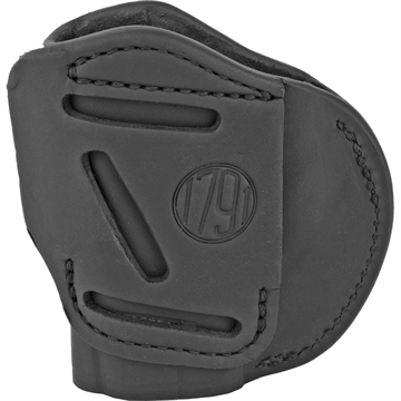 Picture of 1791 GUNLEATHER 4 WAY HOLSTER IWB/OWB SIZE 1 STEALTH BLACK LH FITS GLOCK 48/1911 3" & 4"/S&W EZ380 4WH-1-SBL-L 4WH1SBLL
