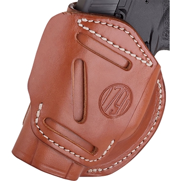 Picture of 1791 Gunleather 4 Way Holster, Concealment & Belt Holster, IWB/OWB, Stealth Black Leather, Fits Glock 26/27/28/29/30/33/39, Springfield XDS/XDE/XD9/XD40, Right Hand, Size 4 4WH-4-SBL-R 4WH4SBLR