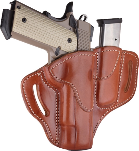 Picture of 1791 Gunleather BH1M1 Combo OWB 01 Classic Brown Leather Belt Slide Fits 4-5" 1911 BH1M1CBRR