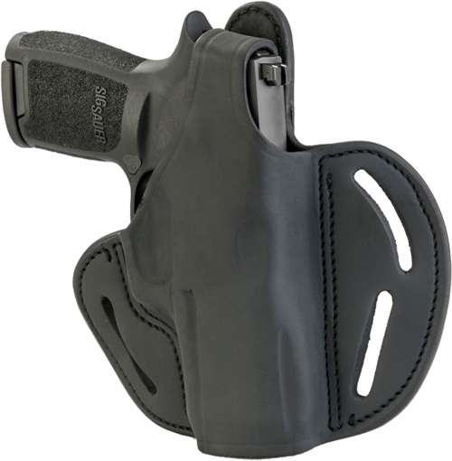 Picture of 1791 Gunleather BHX OWB 05S Stealth Black Leather Belt Slide Fits Sig P320 Carry/Springfield XD-M Compact BHX5SSBLR