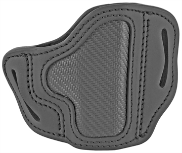 Picture of 1791 Gunleather BHC OWB Size C Stealth Black Leather Belt Slide Compatible w/Glock 43/Sig P365/Walther PPK Right Hand CFBHCSBLR