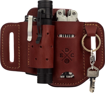 Picture of 1791 Gunleather EDC Heavy Duty Easy Slide OWB Chestnut Leather Belt Slide Ambidextrous HDESLFCHNA