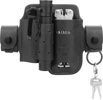 Picture of 1791 Gunleather EDC Heavy Duty Action Snap OWB Black Leather Belt Loop Ambidextrous HDASLFBLKA