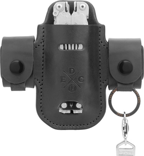 Picture of 1791 Gunleather EDC Heavy Duty Solo Action Snap OWB Black Leather Belt Loop Ambidextrous HDASSLBLKA