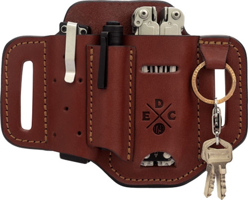 Picture of 1791 Gunleather EDC Standard Easy Slide OWB Chestnut Leather Belt Slide Ambidextrous STESSFCHNA