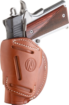 Picture of 1791 GUNLEATHER 4 WAY HOLSTER IWB/OWB SIZE 1 CLASSIC BROWN RH FITS GLOCK 48/1911 3" & 4"/S&W EZ380 4WH-1-CBR-R 4WH1CBRR