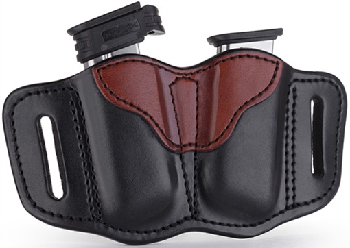 Picture of 1791 M2.1 DOUBLE MAGAZINE CARRIER FOR SINGLE STACK MAGS BRN/BLK! MAG21BLBA