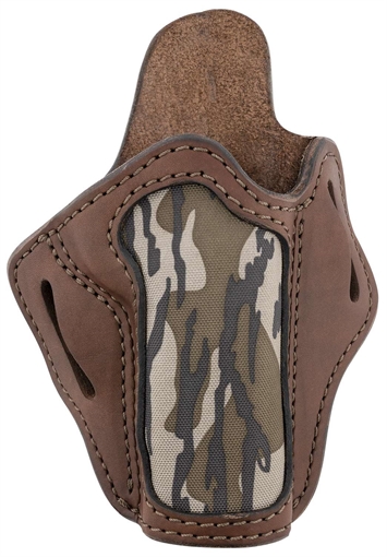 Picture of 1791 Gunleather BH1 Optic Ready OWB 01 Brown with Mossy Oak Leather Belt Slide Fits 5" 1911 MOBH1BRWR