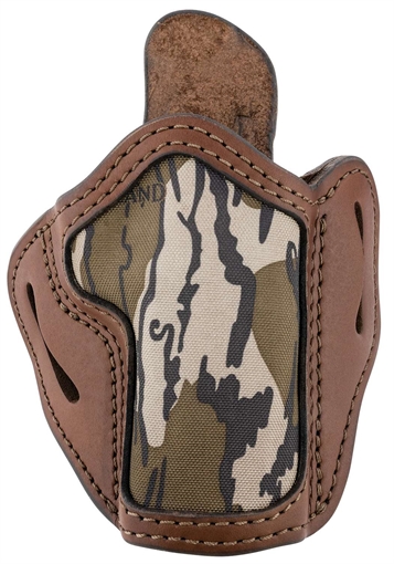 Picture of 1791 Gunleather BH2.4 Optic Ready OWB 2.4 Brown/Mossy Oak Leather Belt Slide Fits Walther PPQ/Sig P320/Springfield XD-M MOBH24BRWR