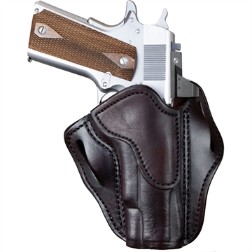 Picture of 1791 Gunleather BH1 Optic Ready OWB Size 01 Signature Brown Leather Belt Slide Fits 5" 1911 Right Hand ORBH1SBRR