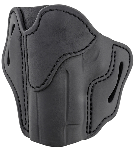 Picture of 1791 Gunleather BH2.3 Optic Ready OWB Size 2.3 Stealth Black Leather Belt Slide Compatible w/Glock 17/S&W M&P Shield Left Hand ORBH23SBLL