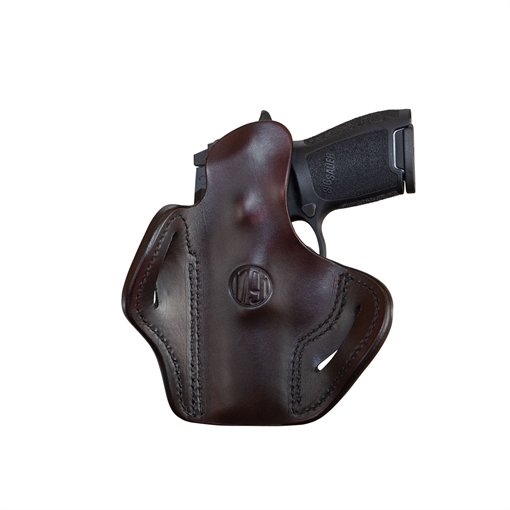 Picture of 1791 Gunleather BH2.4S Optic Ready OWB Size 2.4S Signature Brown Leather Belt Slide Fits FN 509/HK VP9SK Right Hand ORBH24SSBRR