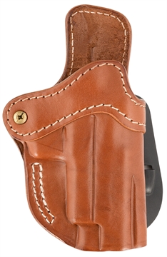 Picture of 1791 Gunleather Paddle Holster Optic Ready OWB Size 2.3 Classic Brown Leather Paddle Fits Glock 17 Fits Walther PPQ Right Hand ORPDH23CBRR