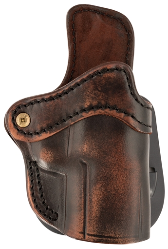 Picture of 1791 Gunleather Paddle Holster Optic Ready OWB Size 2.4S Vintage Leather Paddle Fits FN 509/H&K VP9SK Right Hand ORPDH24SVTGR
