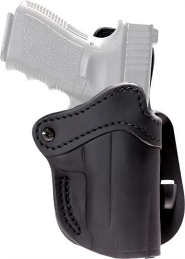 Picture of 1791 Gunleather Paddle Holster Optic Ready OWB Size 2.3 Signature Brown Leather Paddle Fits Glock 17 Fits Walther PPQ Right Hand ORPDH23SBLR