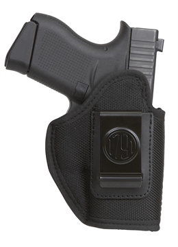Picture of 1791 Gunleather Premium Nylon IWB Size 03 Black Ballistic Nylon Clip-On Left Hand PNIWB3BLKL