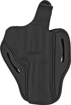 Picture of 1791 Gunleather RVHX-2 OWB Size 02 Stealth Black Leather Fits Up to 4" Barrel, K/L-Frame, Belt Slide Right Hand RVHX2SBLR