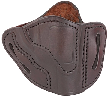 Picture of 1791 Gunleather RVH1 OWB Size 01 Signature Brown Leather Belt Slide Fits S&W J Frame/Ruger LCR/S&W 38 Belt Up to 1.75" Wide Right Hand RVH1SBRR
