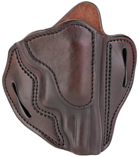 Picture of 1791 Gunleather RVH3 OWB Size 03 Signature Brown Leather Belt Slide Fits S&W Governor Right Hand RVH3SBRR