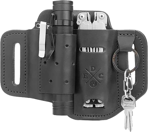 Picture of 1791 Gunleather EDC Standard Easy Slide OWB Black Leather Belt Slide Ambidextrous STESLFBLKA