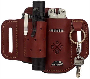 Picture of 1791 Gunleather EDC Standard Easy Slide OWB Chestnut Leather Belt Slide Ambidextrous STESLFCHNA