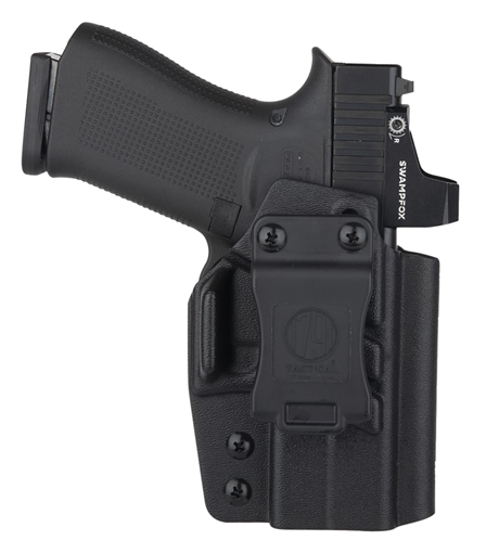 Picture of 1791 Gunleather Tactical Kydex IWB Black Kydex Belt Clip Compatible w/Glock 43/43X/43X MOS/48 Left Hand TACIWBG43XMOSBLKL