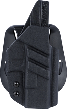 Picture of 1791 Gunleather Tactical Kydex OWB Black Kydex Paddle Compatible w/Glock Right Hand TACPDHOWBGLOCKBLKR