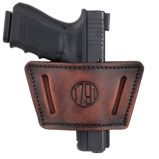 Picture of 1791 GUNLEATHER UNIVERSAL IWB/OWB HOLSTER LARGE VINTAGE AMBI FITS SLIM/SMALL/MID FRAMES UIW-X-VTG-A
