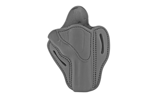 Picture of 1791 Gunleather RVH2 OWB Size 02 Stealth Black Leather Belt Slide Fits Ruger GP100/S&W K Frame Right Hand RVH2SBLR
