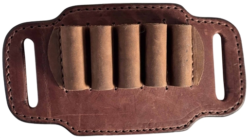 Picture of 1791 Gunleather Ammo Belt Slide Brown Leather 12 Gauge HNTABS12BRWA