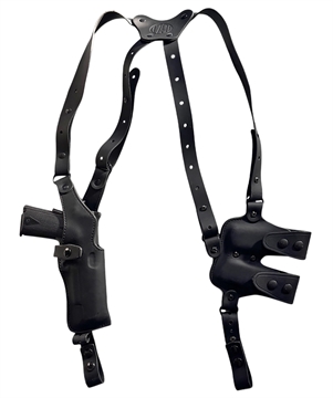 Picture of 1791 Gunleather Optic Ready Shoulder Vertical Black Fits Glock 17 Right Hand NSS2.1SBLVR