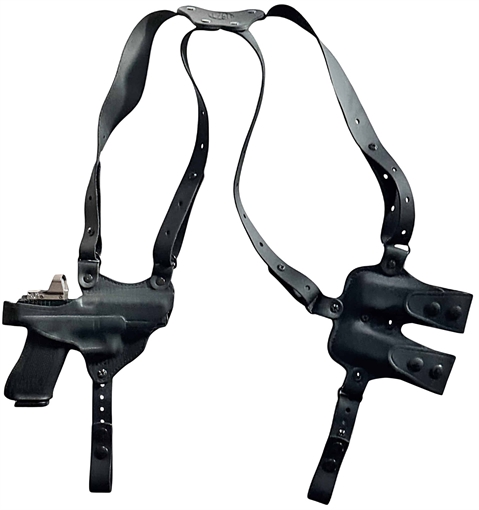 Picture of 1791 Gunleather Optic Ready Shoulder Horizontal Black Fits Sig P320 Right Hand NSS2.4SBLHR