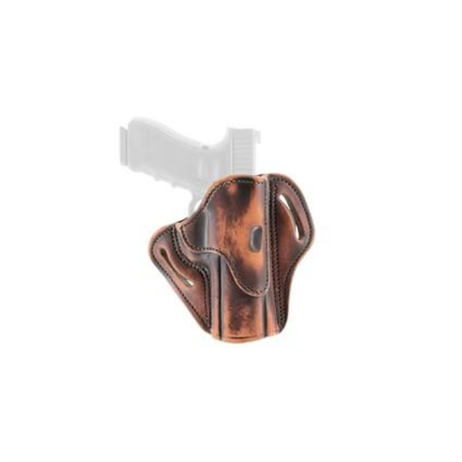 Picture of 1791 Gunleather BH2.4 Optic Ready OWB Size 2.4 Vintage Leather Belt Slide Fits Walther PPQ/Sig P320/Springfield XD-M Right Hand ORBH24VTGR